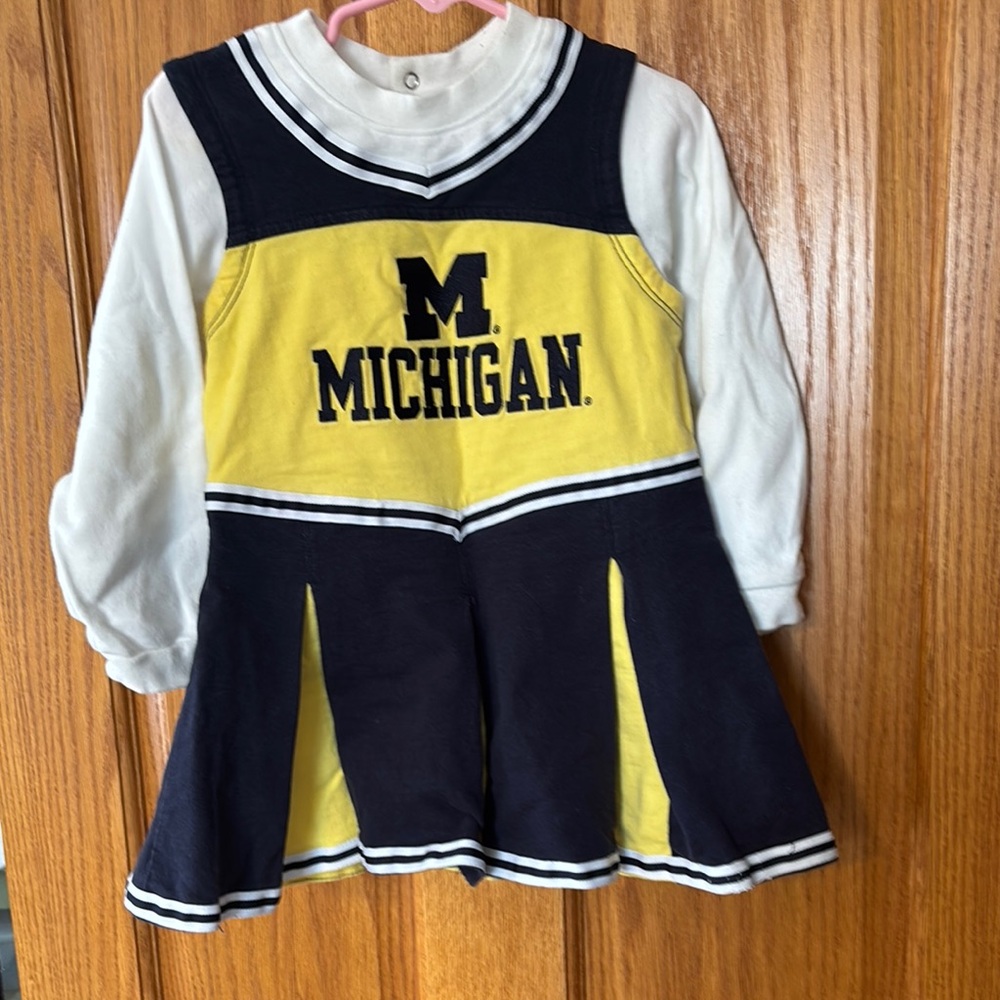 MICHIGAN Kids Cheerleader Dress